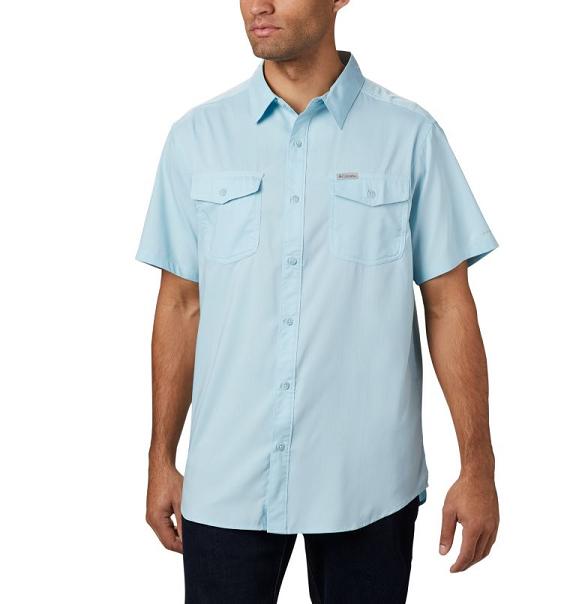 Columbia Utilizer II Shirts Blue For Men's NZ37189 New Zealand